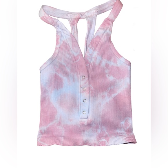 FP Movement by Free People Tops - NWOT Free People Tie Dye Happiness Runs Henley tank